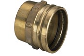Druckrohre und Armaturen - Viega Sanpress XL transition 88.9 x 3" sleeve/nipple gunmetal - 350666