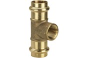 Druckrohre und Armaturen - Viega Sanpress T-piece 28 x 3/4" x 28 mm gunmetal 313968 - 313968