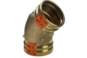 Druckrohre und Armaturen - Viega Sanpress XL bend 45° 76.1 gunmetal/glossy 351342 - 351342