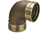 Druckrohre und Armaturen - Viega Sanpress XL bend 90° 88.9 gunmetal/glossy 350680 - 350680