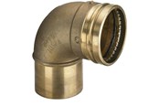 Druckrohre und Armaturen - Viega Sanpress XL bend 90° 76.1 gunmetal/glossy 353650 - 353650