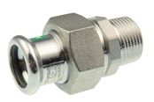 Druckrohre und Armaturen - Vsh Fabrieken Vsh straight union male thread/press 54 mm x 2 stainless - 6192296