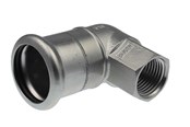Druckrohre und Armaturen - Vsh Fabrieken Xpr stainless angl ad 90 deg. ff 22xrp3/4 - 6190844