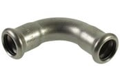 Druckrohre und Armaturen - Vsh Fabrieken Xpr stainless elbow 90 deg. ff 88.9 - 6230015