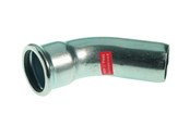 Druckrohre und Armaturen - Vsh Fabrieken Xpr carbon elbow 45 deg. fø 76.1 - 6208092