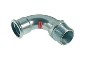 Druckrohre und Armaturen - Vsh Fabrieken Xpr carbon elbow 90 deg. fm 18xr1/2 - 6202009