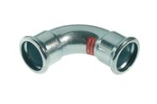 Druckrohre und Armaturen - Vsh Fabrieken Xpr carbon elbow 90 deg. ff 88.9 - 6208048