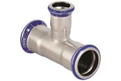 Druckrohre und Armaturen - Geberit mapress tee 42x15x42mm presmf st rf / syref - 31216