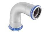 Druckrohre und Armaturen - Geberit Bend stst 90g d22 - 30104