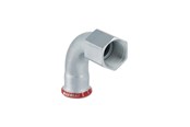 Druckrohre und Armaturen - Geberit Bendad ft cst 90g d15-rp1/2 zn-pl - 20553