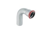 Druckrohre und Armaturen - Geberit Bend w/ plend cst 90g d18 zn-pl - 20303