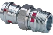 Druckrohre und Armaturen - Viega Prestabo transition fitting 15 x 1/2 Steel / Galvanized - 559243