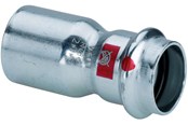 Druckrohre und Armaturen - Viega Prestabo XL reduction 88.9 x 76.1 mm galvanized steel - 598150