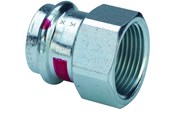 Druckrohre und Armaturen - Viega Prestabo transition 28 x 3/4" socket/socket galvanized steel - 642181