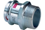 Druckrohre und Armaturen - Viega Prestabo transition 42 x 1 1/2" sleeve/nipple galvanized steel - 559069