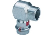 Druckrohre und Armaturen - Viega Prestabo transition angle 90° 15 x 1/2" galvanized steel - 559526