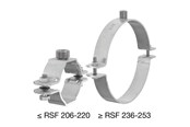 Rohraufhängung und Kupplungen - Flamco rsf clip g1/2-m10 x 106-114 - 54216