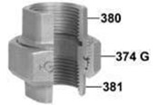 Gewindestücke - +GF+ Union galvanized for f taper seat 1" - 770340206
