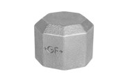 Gewindestücke - +GF+ Cap black 1/2" - 770300104
