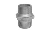 Gewindestücke - +GF+ Hexagon nipple black 2 - 770280109