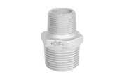 Gewindestücke - +GF+ Hexagon nipple galvanized reducing 2 1/2 x 2 - 770245235