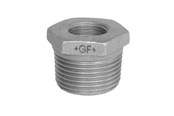 Gewindestücke - +GF+ Reducing bush black concentric 3/8 x 1/4 - 770241117