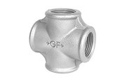 Gewindestücke - +GF+ Cross galvanized 1 1/4 - 770180207