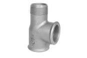 Gewindestücke - +GF+ Tee black for f/m 1/2 - 770134104