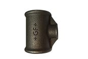 Gewindestücke - +GF+ Tee black 1 x 3/8 x 1 - 770130134