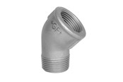 Gewindestücke - +GF+ Elbow 45° black med f 1 - 770121106