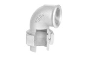 Gewindestücke - +GF+ Union elbow galvanized conical for f 1/2 - 770096204