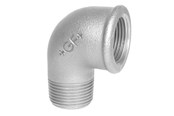 Gewindestücke - Georg-Fischer Elbow 90° galvanized for m 1/2 x 3/8 - 770092216
