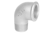 Gewindestücke - +GF+ Elbow 90° galvanized for m 1 1/4" - 770092207