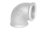 Gewindestücke - +GF+ Elbow 90° galvanized for f 3/4 x 1/2 - 770090220