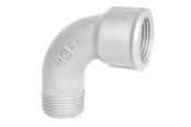 Gewindestücke - +GF+ Short bend 90° galvanized for m 1/2 - 770011204