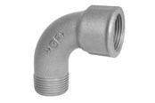 Gewindestücke - +GF+ Short bend 90° black for m 1/2 - 770011104