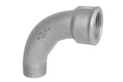 Gewindestücke - +GF+ Long sweep bend black for m 90° 3/8 - 770001103