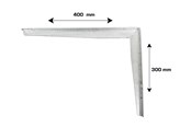 Halterungen & Scharniere - Home>it Shelf bracket T-profile 300 x 400mm - galvanised - 16313