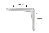 Halterungen & Scharniere  - Home>it Shelf bracket T-profile 200 x 250mm - galvanised - 16355