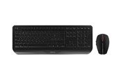Tastaturen - Cherry GENTIX DESKTOP - Tastatur & Maus Set - Czechoslovakian - Schwarz - JD-7000CS-2