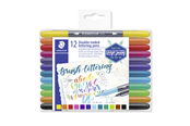 Utensilien zum Schreiben und Zeichnen - Staedtler Double-ended brush pens 12 pcs - 3004 TB12