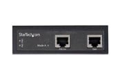 PoE-Injektor - StarTech.com Industrial Gigabit Ethernet PoE Injector - 30W 802.3at PoE+ Midspan 48V-56VDC DIN Rail Power Over Ethernet Injector Adapter - POEINJ30W