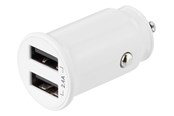 Handys - Adapter und Ladegeräte - Deltaco USB car charger 2x USB-A 2.4 A total 12 - USB-CAR125