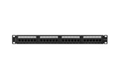 Netzwerkzubehör - Lanberg patch panel 24 port 1U cat.6A UTP black - PPUA-1024-B