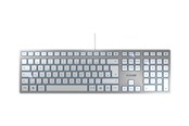 Tastaturen - Cherry KC 6000 SLIM - Tastatur - Belgien - Silber - JK-1600BE-1