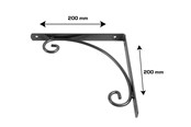 Halterungen & Scharniere  - Home>it Shelf bracket "Almue" 200 x 200mm - anthracite - 16575