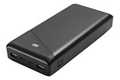 Powerbank (Akku) - Deltaco Power bank 30000 mAh 3 A/18 W 111 Wh 2x Powerbank (Akku) - schwarz - 30 Wh - PB-C1002