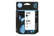 Druckerzubehör - Tinte & Toner - HP 305 / 6ZD17AE 2-Pack Tri-color + Black Ink - 6ZD17AE