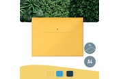 Taschen, Umschläge und Register - Leitz Cosy Privacy Dokumentenhülle mit zwei Taschen Warmes Gelb - 47090019