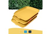 Schreibtischzubehör - Leitz  Cosy Briefkorb, 3er Set Warmes Gelb - 53582019